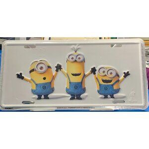 Minions License Plate Cover Universal Studios Chroma Metal Frame For Cars